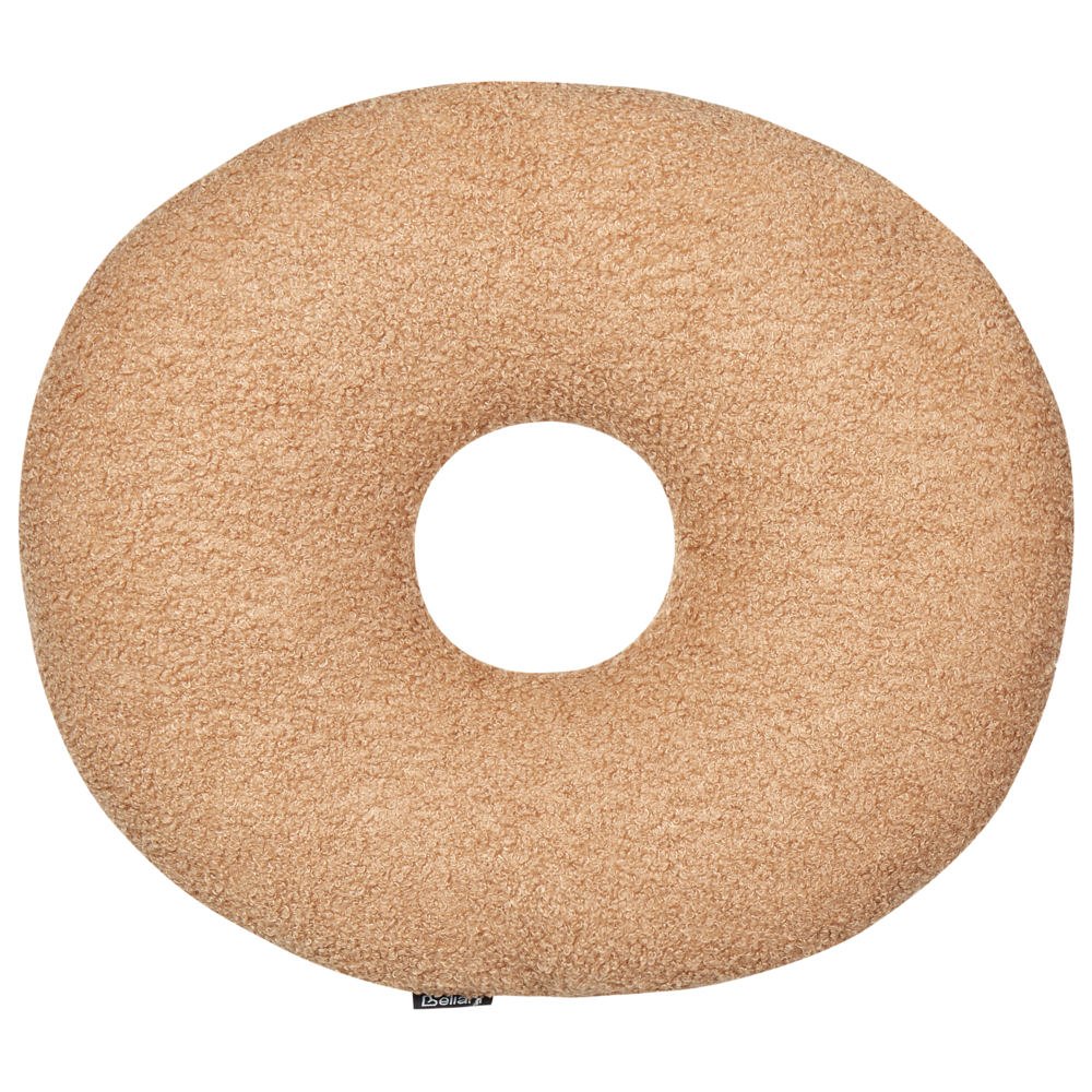 Set di 2 cuscini in tessuto decorazione tessile marrone chiaro a forma delle lettere XO divano soggiorno camera da letto