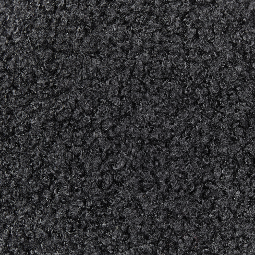 Set di 2 cuscini in tessuto di peluche a forma di fiore nero 40 x 40 cm accessori divano camera da letto