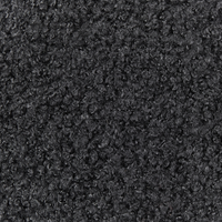 Set di 2 cuscini in tessuto di peluche a forma di fiore nero 40 x 40 cm accessori divano camera da letto