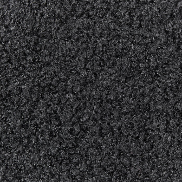 Set di 2 cuscini in tessuto di peluche a forma di fiore nero 40 x 40 cm accessori divano camera da letto