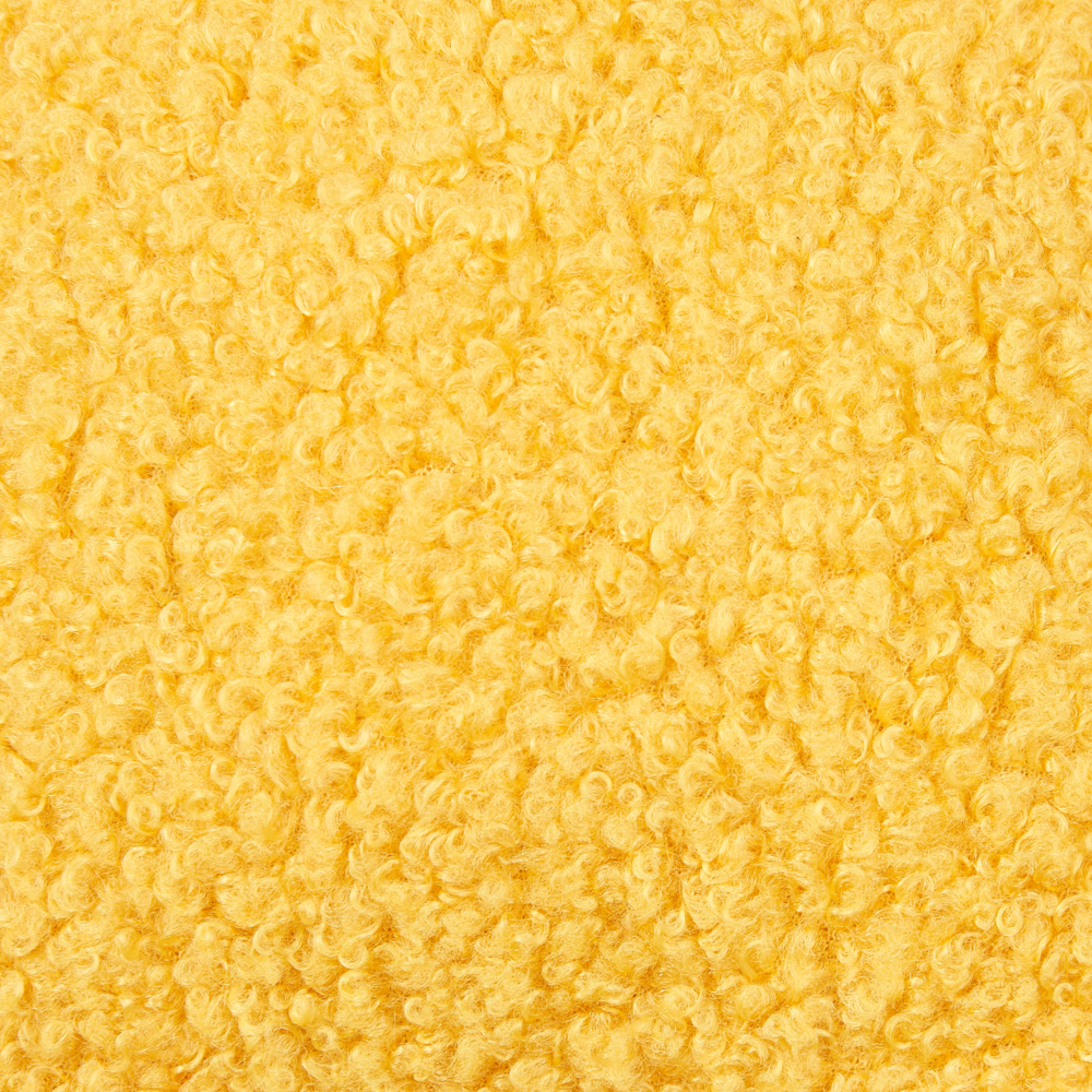 Set di 2 cuscini in tessuto di peluche a forma di fiore giallo 40 x 40 cm accessori divano camera da letto