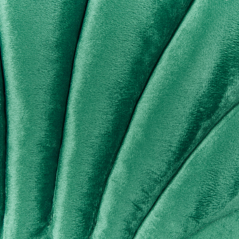 Cuscino decorativo in velluto a forma di conchiglia verde a tinta unita soggiorno camera da letto