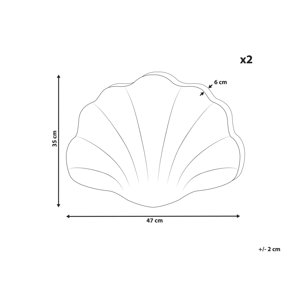 Set di 2 cuscini in velluto con motivo a tinta unita azzurro soggiorno camera da letto divano