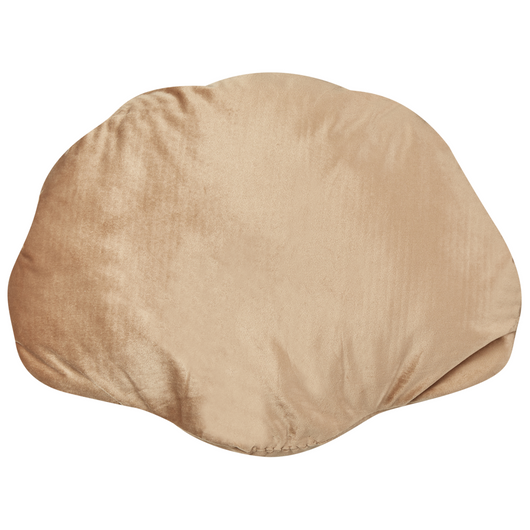 Cuscino decorativo in velluto a forma di conchiglia beige a tinta unita soggiorno camera da letto