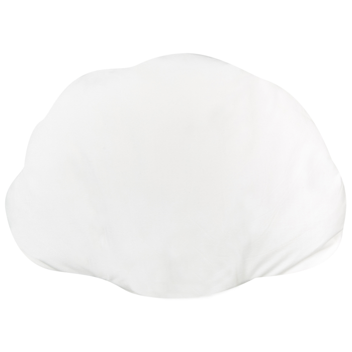 Cuscino decorativo in velluto a forma di conchiglia bianco a tinta unita soggiorno camera da letto