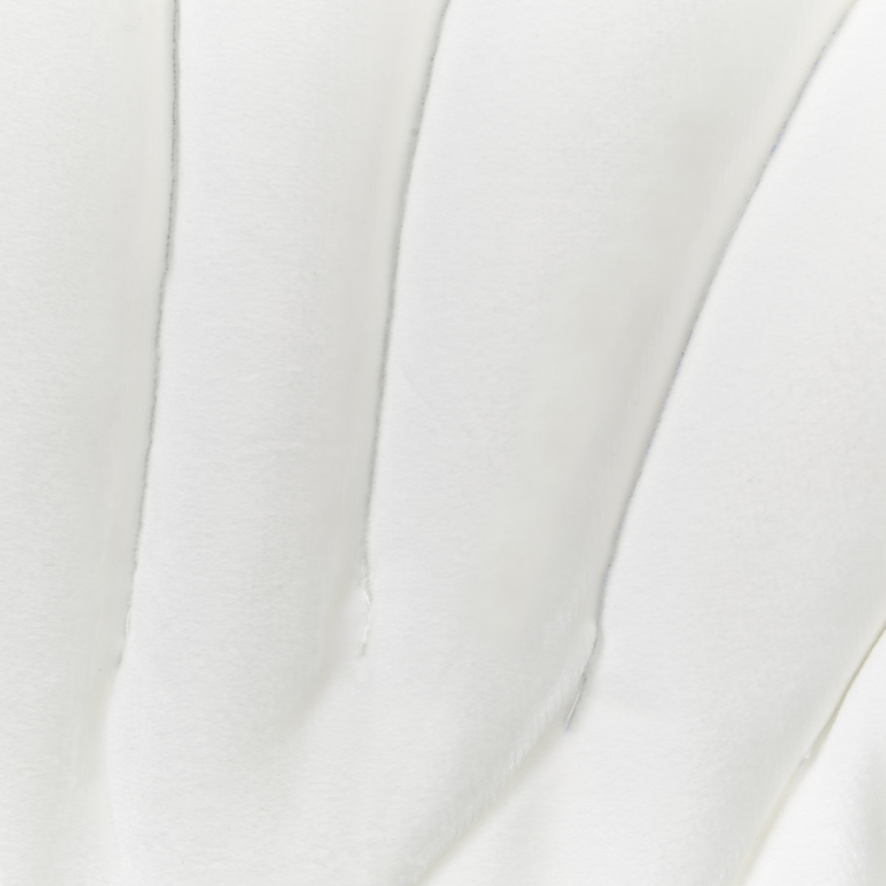 Cuscino decorativo in velluto a forma di conchiglia bianco a tinta unita soggiorno camera da letto