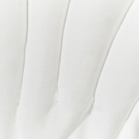 Cuscino decorativo in velluto a forma di conchiglia bianco a tinta unita soggiorno camera da letto