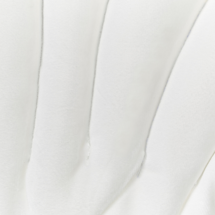 Cuscino decorativo in velluto a forma di conchiglia bianco a tinta unita soggiorno camera da letto