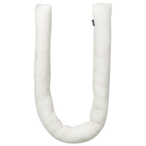 Set di 2 cuscini moderni in tessuto peluche bianco 172 x 14 cm accessori decorazioni divano