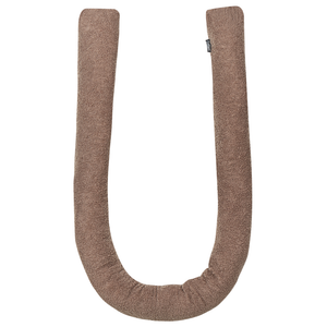 Cuscino moderno in tessuto peluche marrone 172 x 14 cm accessorio decorazione divano