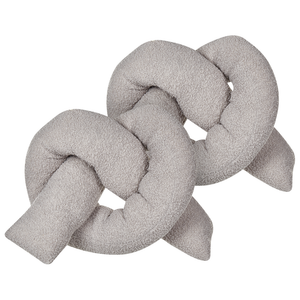 Set di 2 cuscini moderni in tessuto peluche grigio 172 x 14 cm accessori decorazioni divano