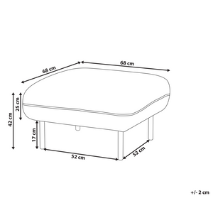 Ottomano poggiapiedi in tessuto boucle bianco imbottito metallo gambe nere poggiapiedi quadrato imbottito bordi decorativi neri Retro Glam