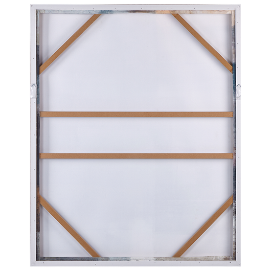 Stampa su tela multicolore 103 x 83 cm Forme astratte geometriche con cornice in MDF Soggiorno moderno eclettico corridoio