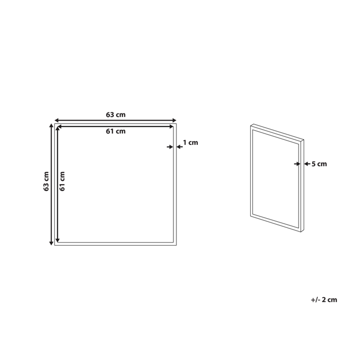 Stampa su tela Rosa 63 x 63 cm Modello di testo Forma quadrata Cornice in MDF Soggiorno moderno eclettico Corridoio