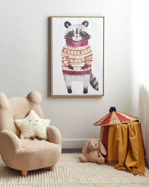 Stampa artistica su tela Multicolore 93 x 63 cm Glam Lady Poliestere e MDF Modern