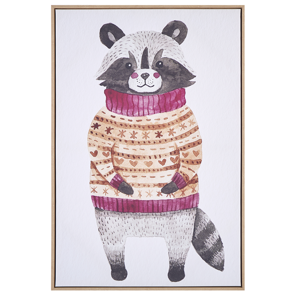 Stampa artistica su tela Multicolore 93 x 63 cm Glam Lady Poliestere e MDF Modern