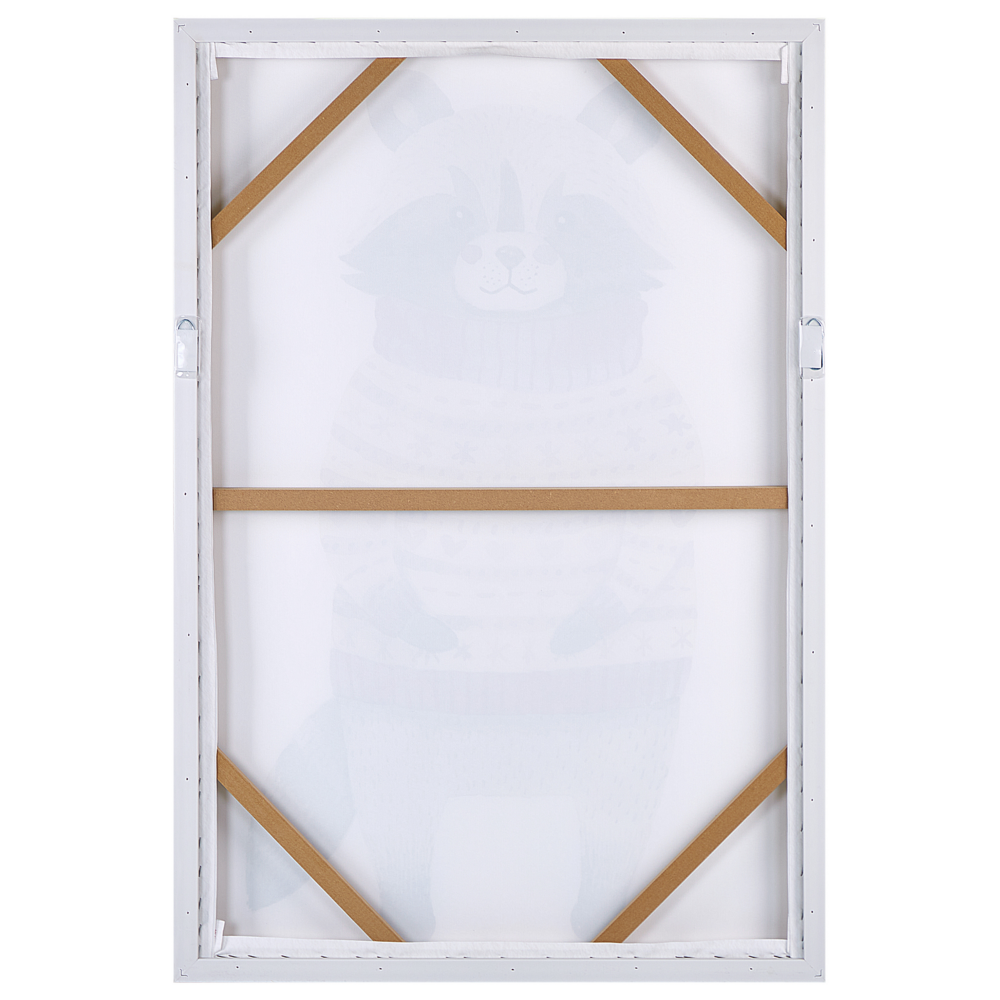 Stampa artistica su tela Multicolore 93 x 63 cm Glam Lady Poliestere e MDF Modern