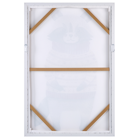 Stampa artistica su tela Multicolore 93 x 63 cm Glam Lady Poliestere e MDF Modern