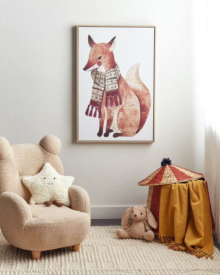 Stampa artistica su tela Multicolore 93 x 63 cm Glam Lady Poliestere e MDF Modern