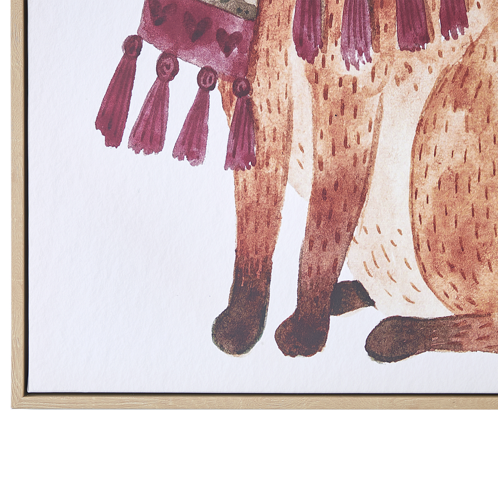 Stampa artistica su tela Multicolore 93 x 63 cm Glam Lady Poliestere e MDF Modern