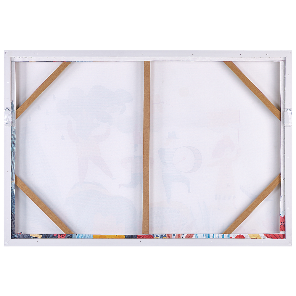 Stampa artistica su tela Multicolore 93 x 63 cm Glam Lady Poliestere e MDF Modern