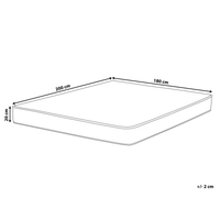 Coprimaterasso matrimoniale per materassi ad acqua 180x200x20cm Con