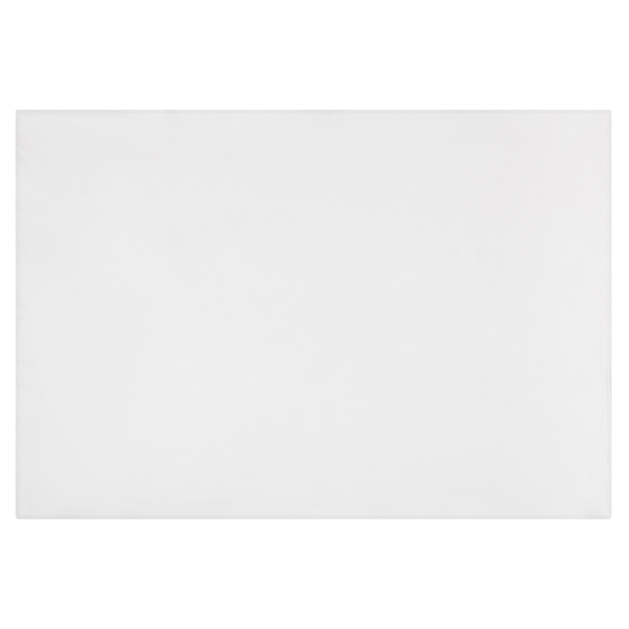 Copripiumino per coperta ponderata Bianco Tessuto poliestere 135 x 200 cm Motivo solido Design moderno Tessile camera da letto