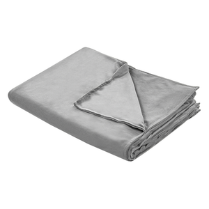 Copripiumino per coperta ponderata Grigio Tessuto poliestere 120 x 180 cm Motivo solido Design moderno Tessile camera da letto
