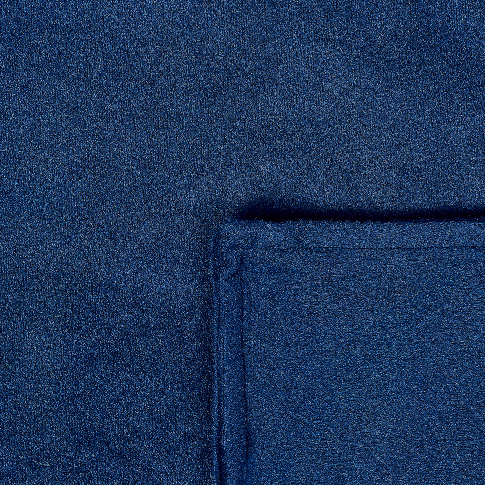Copripiumino per coperta ponderata Blu Marino Tessuto poliestere 150 x 200 cm Motivo solido Design moderno Tessile camera da letto