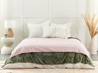 Copripiumino per coperta ponderata Rosa Tessuto poliestere 120 x 180 cm Motivo a pois Design moderno Tessile camera da letto