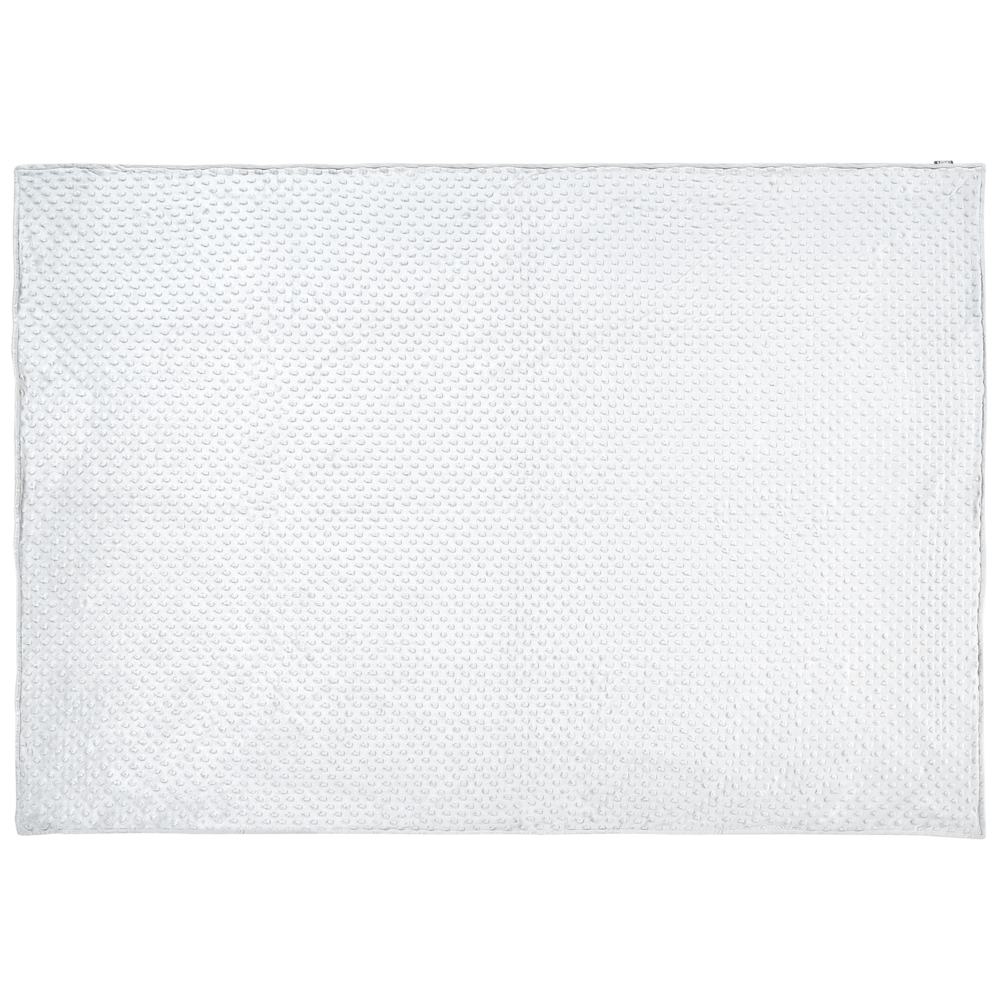 Copripiumino per coperta ponderata Bianca Tessuto poliestere 120 x 180 cm Motivo a pois Design moderno Tessile camera da letto