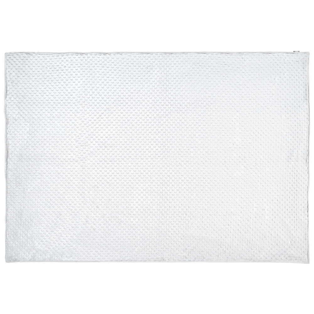 Copripiumino per coperta ponderata Bianca Tessuto poliestere 135 x 200 cm Motivo a pois Design moderno Tessile camera da letto