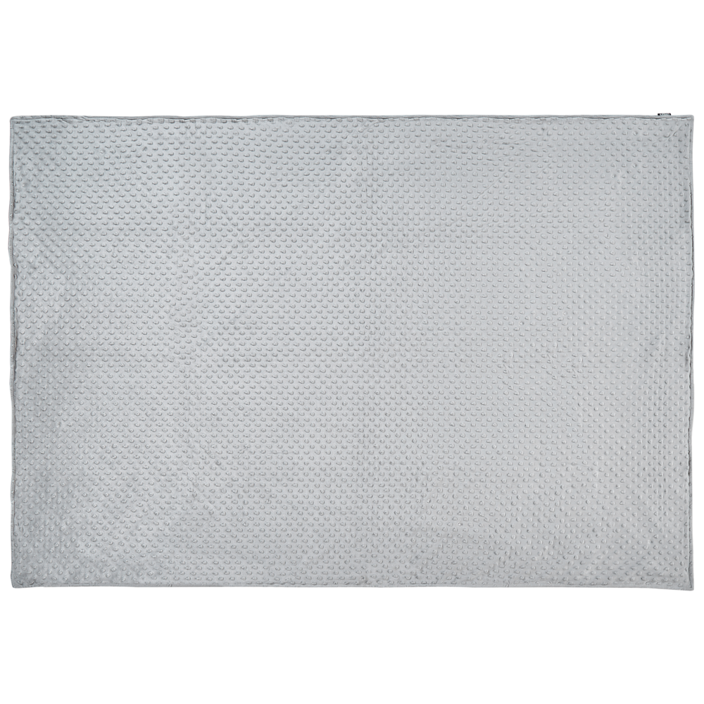 Copripiumino per coperta ponderata Grigia Tessuto poliestere 120 x 180 cm Motivo a pois Design moderno Tessile camera da letto