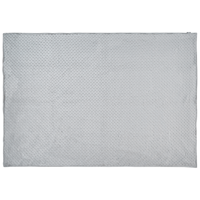 Copripiumino per coperta ponderata Grigia Tessuto poliestere 120 x 180 cm Motivo a pois Design moderno Tessile camera da letto