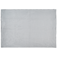 Copripiumino per coperta ponderata Grigia Tessuto poliestere 135 x 200 cm Motivo a pois Design moderno Tessile camera da letto