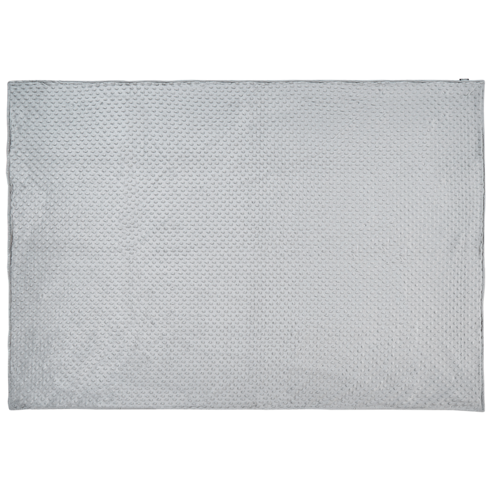 Copripiumino per coperta ponderata Grigia Tessuto poliestere 135 x 200 cm Motivo a pois Design moderno Tessile camera da letto