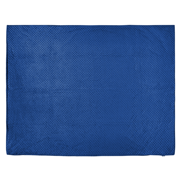 Copripiumino per coperta ponderata Blu Marino Tessuto poliestere 150 x 200 cm Motivo a pois Design moderno Tessile camera da letto