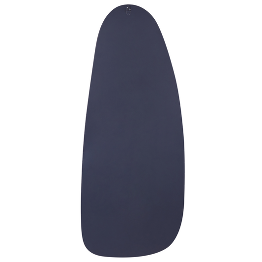 Specchio da parete nero ferro vetro 39 x 95 cm ovale decorativo da appendere moderno minimalista soggiorno camera da letto corridoio