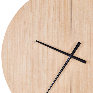 Orologio da parete con cornice ovale in legno chiaro 60 cm accessorio di casa soggiorno camera da letto