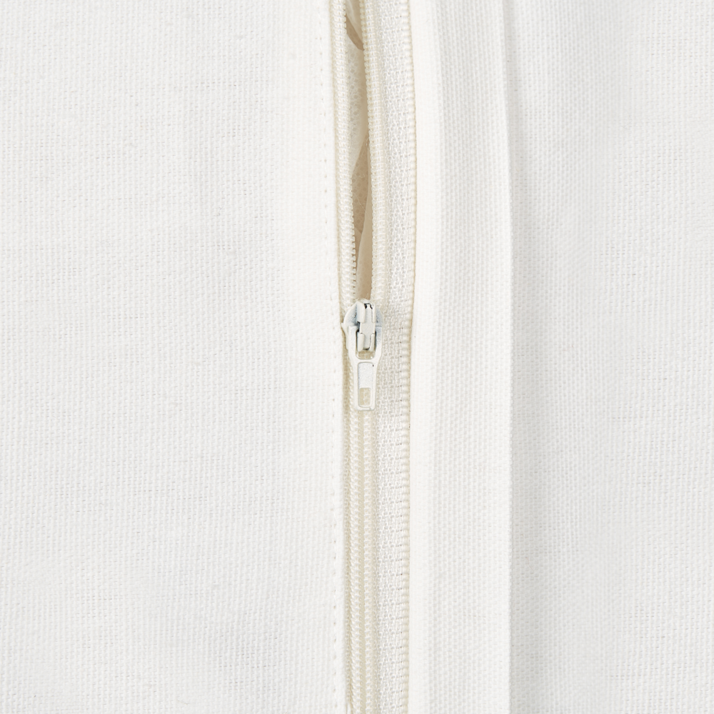 Cuscino decorativo fatto a mano con ricamo di foglie Bianco e verde 30 x 50 cm sfoderabile con imbottitura