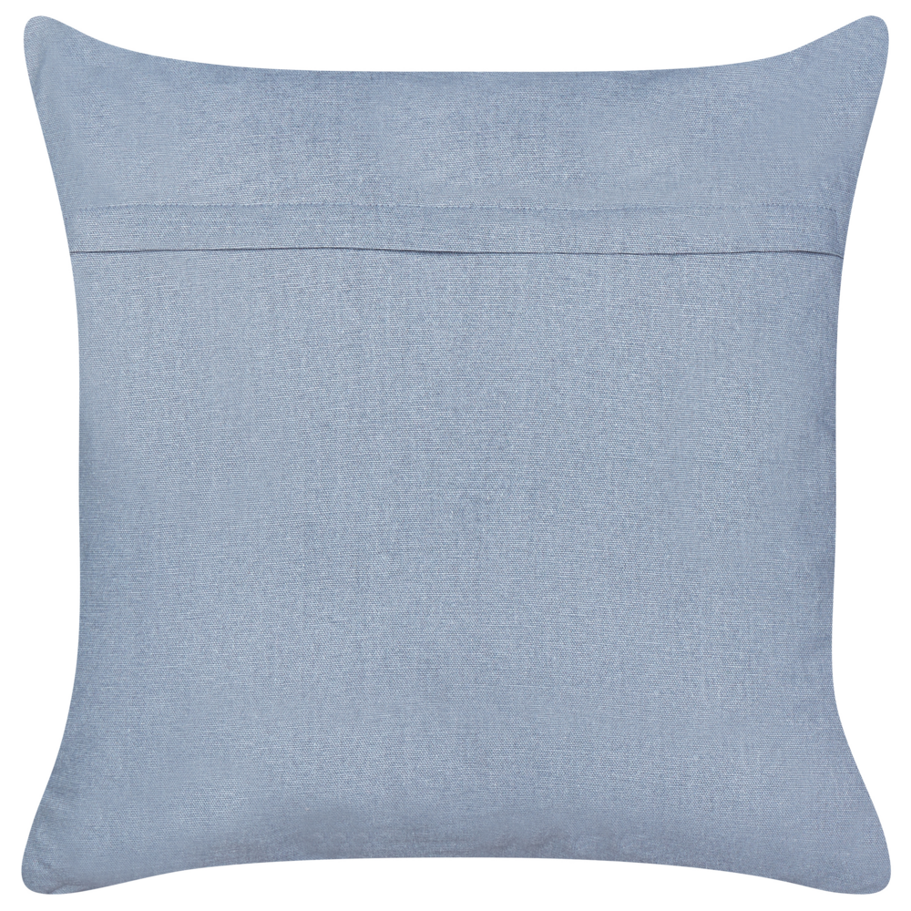 Cuscino in velluto grigio fatto a mano con ricamo di uccello animale quadrato 45 x 45 cm sfoderabile con imbottitura