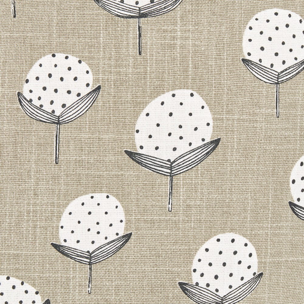 Set di 2 cuscini in cotone beige fatti a mano con stampa floreale quadrati 45 x 45 cm camera da letto soggiorno