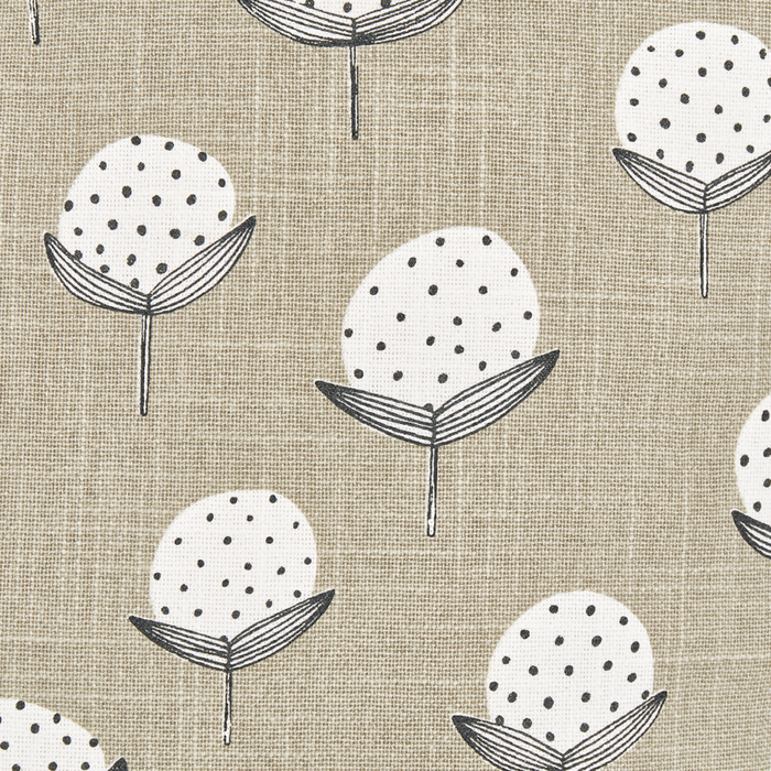 Set di 2 cuscini in cotone beige fatti a mano con stampa floreale quadrati 45 x 45 cm camera da letto soggiorno