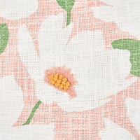 Set di 2 cuscini in cotone rosa con motivo floreale, fatti a mano e sfoderabili 45 x 45 cm con imbottitura stile boho