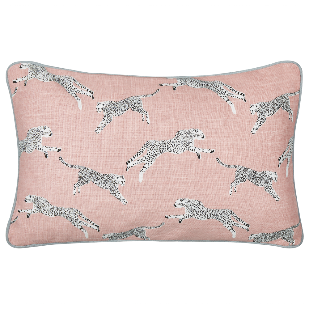 Set di 2 cuscini sparsi in cotone rosa 30 x 50 cm Motivo ghepardo stampato