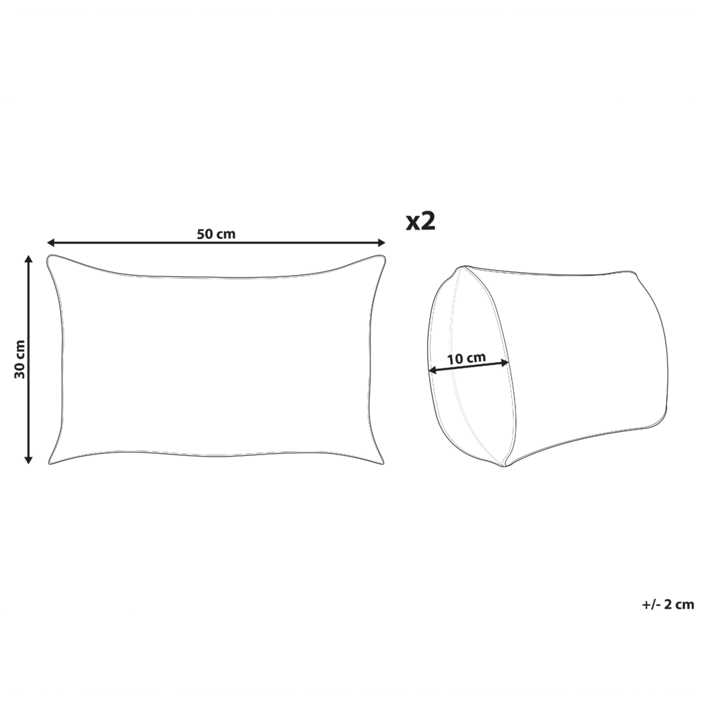 Set di 2 cuscini sparsi in cotone rosa 30 x 50 cm Motivo ghepardo stampato
