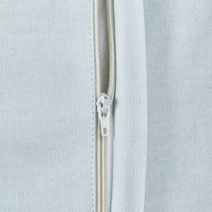 Set di 2 cuscini in cotone ricamati con motivo a cuoricini grigio 45 x 45 cm morbida imbottitura