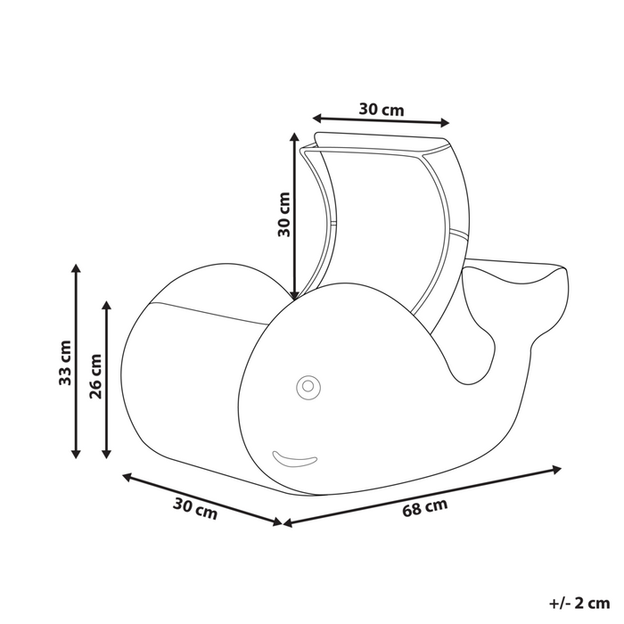 Cesto di vimini naturale nero a forma di balena intrecciata con coperchio Cesto per giocattoli Accessorio per la camera dei bambini