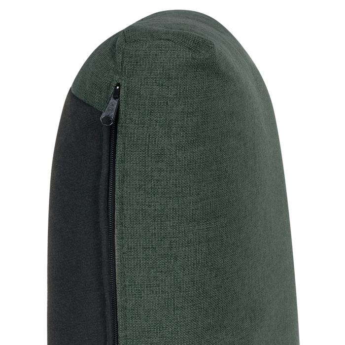 Poltrona imbottita in tessuto Verde Scuro a sezione angolare a 1 posto