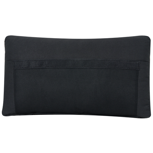 Poltrona imbottita in tessuto nero a sezione angolare a 1 posto